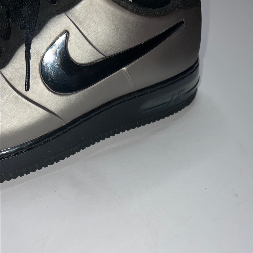 Nike 7.5 Men's Air Force 1 Foamposite Pro low top Pewter Silver - Picture 6 of 13